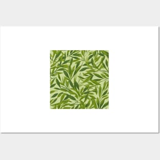 Green Leaves Pattern 23 Posters and Art